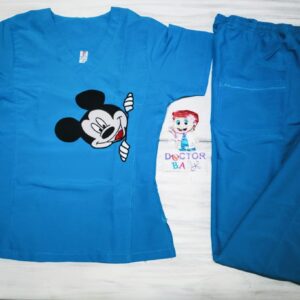 Promoción Uniforme Aguamarina Cuello V Mickey y Come galletas Universal Lafayette