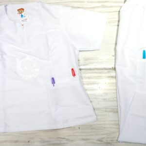 Promoción Uniforme Blanco Cuello Cremallera Corta Bordado Felix Cosmos Lafayette