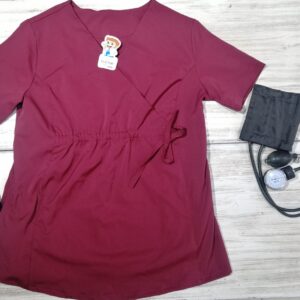 Blusa Materna Cuello Cruzado Vinotinto Lotus Lafayette