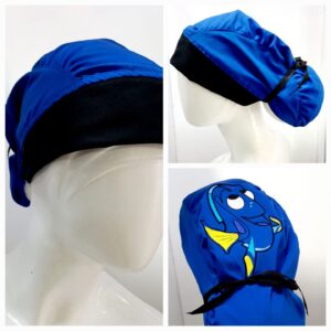 Gorro Antifluido Azul Rey Bordado Dory