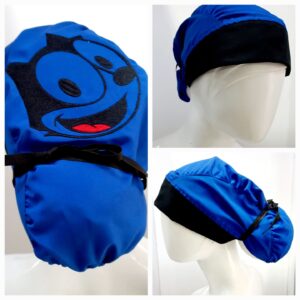 Gorro Antifluido Azul Rey Bordado Felix