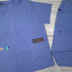 Promoción Uniforme Azul Hortensia  Cuello Militar Lotus Lafayette