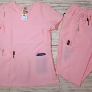 Promoción Uniforme Rosa Cuello V Redondeado Universal Lafayette