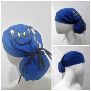 Gorro Antifluido Azul Rey Bordado Tom Enojado