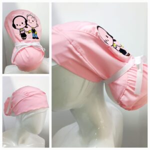 Gorro Antifluido Rosado Bordado Oliva y popeye