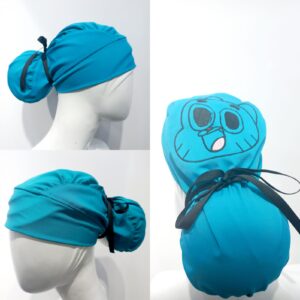 Gorro Antifluido Verde Hade Bordado Gumball