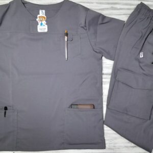 Promoción Uniforme Gris Intermedio Cuello Redondo Tapa Lotus Lafayette Jogger