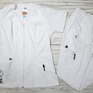 Promoción Uniforme Blanco Cuello V Cremallera Lotus Lafayette  Bolsillo Charlie Brown