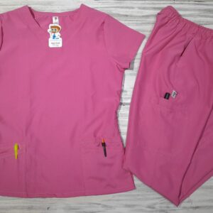 Promoción Uniforme Rosado Oscuro Cuello V Importado Antifluido