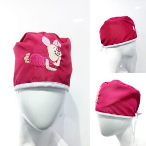 Gorro Antifluido Fucsia Bordado Piglett