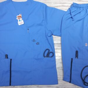 Promoción Uniforme Azul Bebe Cuello V Bolsillo Bordado Tomy y Daly  Microdril Lafayette