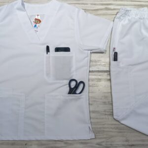 Promoción Uniforme Blanco Cuello V Bolsillo Ristop Lafayette