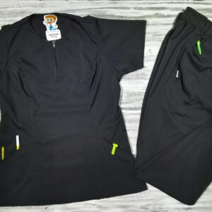 Promoción Uniforme Negro Cuello Redondo Con Cierre Corto Lotus Lafayette