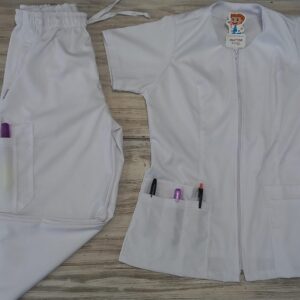 Promoción Uniforme Blanco Cuello Redondo Cremallera Alviero Strech Lafayette