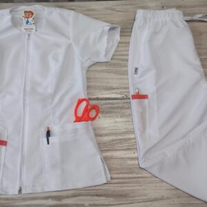 Promoción Uniforme Blanco Cuello Redondo Cremallera Ristop Lafayette