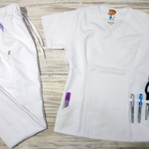 Promoción Uniforme Blanco Cuello Cruzado Microdril Lafayette