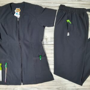 Promoción Uniforme Gris Raton Cuello Cremallera Importado Lycrado