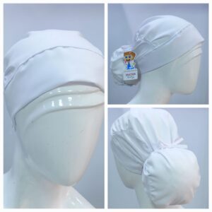 Gorro Moño Antifluido Alviero Strecth/Cosmos Blanco