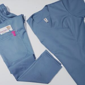 Promoción Uniforme Gris Cemento Cuello Cruzado Lotus Lycra Lafayette