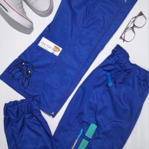 Promoción Uniforme Azul Rey Cuello Redondo Cremallera Bolsillo Stich Medio Cuerpo Jogger Universal TX200 Lafayette