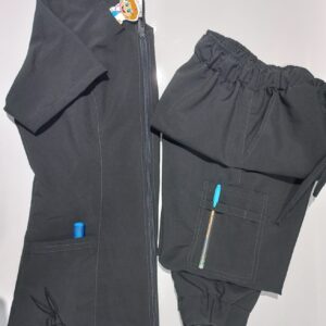 Promoción Uniforme Gris Oscuro Cuello Redondo Cremallera Bolsillo Bugs Bunny Jogger Universal Lafayette