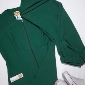 Promoción Uniforme Verde Pasto Cuello Redondo Cremallera Bolsillo Panda Jogger Universal Lafayette