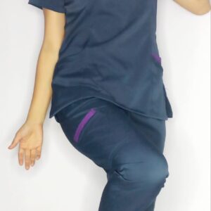 Promocion Uniforme Azul Dia Cuello Cremallera Corta Lotus Lycra Lafayette Vivo Morado