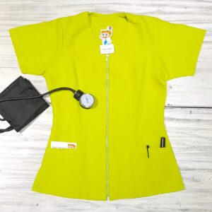 Blusa cuello redondo cremallera Verde lima Cosmos Lafayette