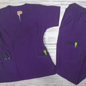 Promocion Uniforme Morado Cuello Cremallera Corta Universal Lafayette Vivo Azul