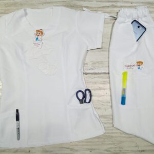 Promocion Uniforme Blanco Cuello Redondo Ristop Lafayette Bordado Winnie Pooh