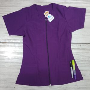 Blusa Cuello Redondo Cremallera Morado Universal Lafayette