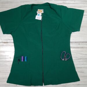 Blusa Cuello Redondo Cremallera Verde Pasto  Universal Lafayette