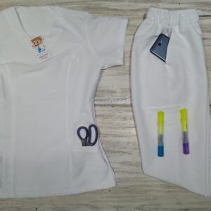 Promocion Uniforme Blanco Cuello Redondo Ristop Lafayette