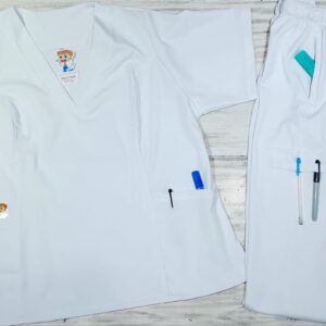 Promocion Uniforme Blanco Cuello V Alviero Strech