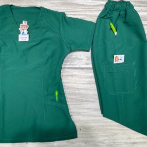 Promocion Uniforme Verde Pasto Cuello V Redondo Universal Lafayette